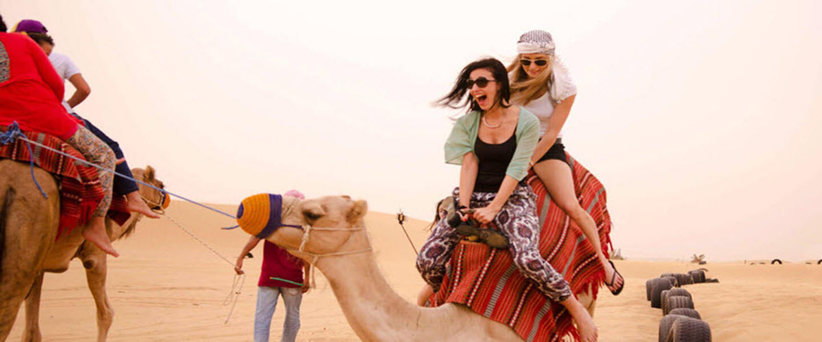 Camel riding in Desert Safari Dubai - Arina Dubai Tourism